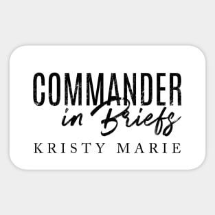 Commander In Briefs Sticker